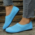 thumbnail image 3 of Rokment Mesh Slip on Penny Loafers Walking Shoes for Women 2026 Spring Summer Breathable Comfortable Hollow out Casual Driving Dress Flat Beach Travel Sky Blue Size 6.5, 3 of 5