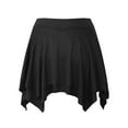 thumbnail image 3 of Fsqjgq Y2k Black Mini Skirts for Women Lace Slip Underskirt Flowy Pleated Asymmetrical Ruffle Mesh Short Skirt Going Out Fairy Skirts, 3 of 6