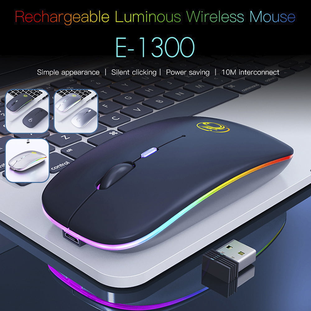 1600DPI Wireless Gaming Mouse LED Optical Mute USB Mice for PC Laptop Computer 