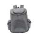 thumbnail image 4 of Mochila Transportadora Salvador para Mascotas Mochila para Gatos 2 Bolsas Laterales Gris 6.6lb, 4 of 10