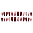 thumbnail image 1 of Fake Nails HUOGUO Sweet Style, patrón de frutos rojos, 24 unidades, 1 of 4