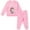 Pink, variant on Dreamworks Gabby's Dollhouse Pandy Paws Big Girls Fleece Sweatshirt and Pants Set Toddler to Big Kid