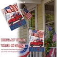 thumbnail image 4 of Welcome 4th of July Red Truck Patriotic Decorative Garden Flag, American USA Memorial Day Stars Stripes Yard Outside Decoration, America Summer Outdoor Small Home Decor Double Sided 12 x 18, 4 of 6