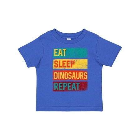 

Inktastic Eat Sleep Dinosaurs Repeat Gift Toddler Boy or Toddler Girl T-Shirt
