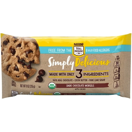 House Or Home Chip Ingram NESTLE TOLL HOUSE SIMPLY DELICIOUS Allergen-Free Dark Chocolate Morsels – Dark Chocolate Chips Made With Only Three Ingredients and Free From 8 Major Allergens, 9 oz. Bag ()