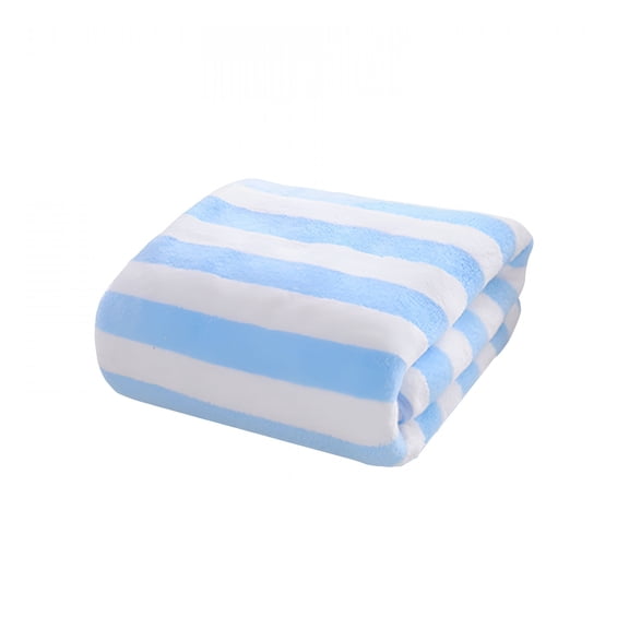 AUQ Stripe Beach Towel-Pack of 2,Large Soft Quick Dry Cotton Terry Towels Set for Pool,Swim,And Hot Tub Oversized Towels,Oversized 13 X 29 In,Multipurpose Use