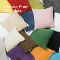 Deconovo Pack of 2 Corduroy Throw Pillow Covers Decorative Solid