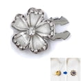 thumbnail image 1 of Fiudx Cubrebotones de Diamantes de Imitación, Clips de Cristal Brillante, Broches de Camisa Desmontables, Alicates Fáciles de Usar, Elegante Accesorio de Joyería, Versátil para Blusas, Trajes y Esmóq, 1 of 3