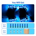 thumbnail image 4 of KTENME 200 Counts Christmas Lights 53Ft, 2 Sets of 100 Mini Lights 26.5 Feet String Lights with Replace Fuse and Bulb, Waterproof Connectable, Indoor Outdoor Christmas Decoration, Blue, 4 of 8