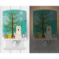 thumbnail image 2 of Caroline's Treasures BB4170CNL Merry Christmas Tree White German Shepherd Ceramic Night Light, 6x4x3", multicolor, 2 of 2