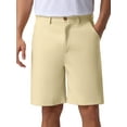 thumbnail image 1 of INSPIRE CHIC Pantalones cortos clásicos de chino ligeros de color sólido para hombres, verano, altura media, 30 caqui, 1 of 1