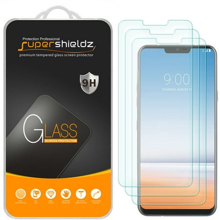 [3-Pack] Supershieldz for LG G7 ThinQ Tempered Glass Screen Protector, Anti-Scratch, Anti-Fingerprint, Bubble Free