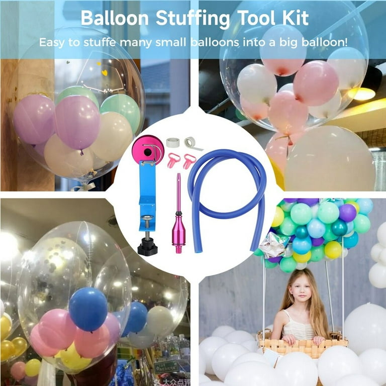 Balloon Stuffing Machine - Balloon Expander Tool with Balloon Tie Tools,  Balloon Stuffer Machine for Birthday Wedding Party Art Decoration
