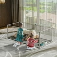 thumbnail image 6 of BingoPaw Clear Acrylic Playpen Guinea Pig Fence Play Pen Box with Waterproof Floor Pad for Rabbit, Hedgehogs, Hamsters, Small Animals, 6 of 13
