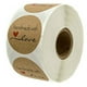 thumbnail image 2 of 500 piezas de pegatinas redondas autoadhesivas hechas a mano con amor, etiquetas de papel kraft, etiquetas de regalo, 2 of 5