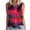 Hot Pink, variant on gbyLJF Women's Plus Size Tank Tops Loose Fit Ribbed Top Mock Neck Tank Tops for Women Racerback Tank Tops