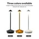 thumbnail image 1 of Aluminiumdimbar LED-bordslampa, IP54-skydd, inomhus-/utomhusanvändning, Pluggladdningsbas, H29cm, EU-kontakt - Corten-WELLNGS Gray, 1 of 5