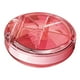 thumbnail image 2 of de pastilleros, bolsillo compacto a prueba de polvo, , 4 rejils, estuche de almacenamiento de medicamentos a prueba de agua, Rosado shamjiam Estuche de almacenamiento, 2 of 9