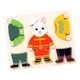 thumbnail image 2 of Juego de rompecabezas de madera para vestir, juguetes educativos con forma de animal, juguetes Montessori para 1 y 2 conejo, 2 of 9