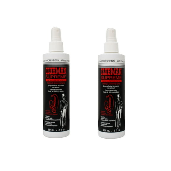 2 Pack of CLUBMAN SUPREME HAIRSPRAY 8OZ