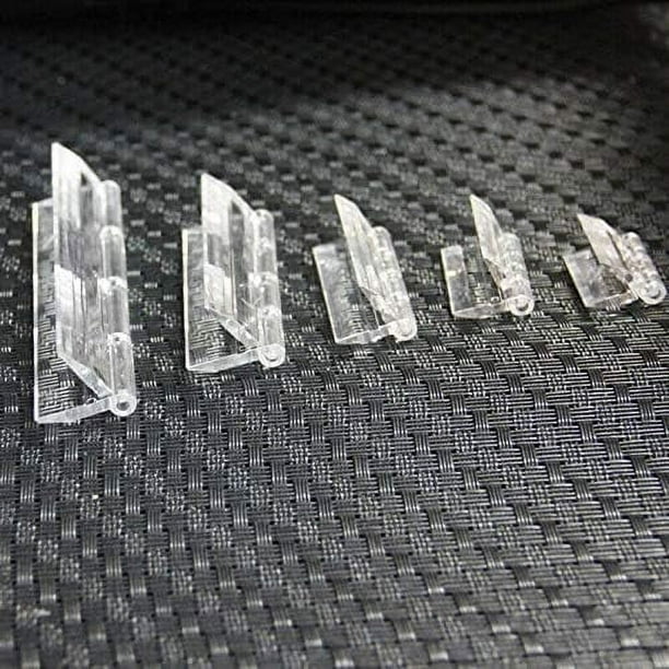 Bisagra de piano de acrílico duradera, bisagra de piano continua de acrílico transparente para muebles, gabinetes, tapas de acuarios y proyectos de artesanía, versátil, resistente al agua (9 piezas)