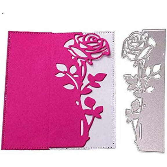 Rose Flower Cutting Dies,Valentine's Day Rose Flower Die Cuts,DIY Scrapbooking Artist Metal Cutting Dies Stencils for DIY Scrapbooking Stamping Die Cuts Paper Cards Craft