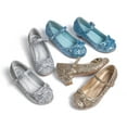 thumbnail image 4 of Meckior Toddler Girls Glitter Mary Jane Shoes Little Kids Low Heel Wedding Party Princess Dress Pumps Shoes for 9.5 Toddler, 4 of 6