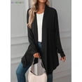 thumbnail image 6 of BadPiggies Women's Draped Open Front Cardigan Casual Long Sleeve Lightweight Cardigans Sweaters Duster S-XXL, 6 of 6