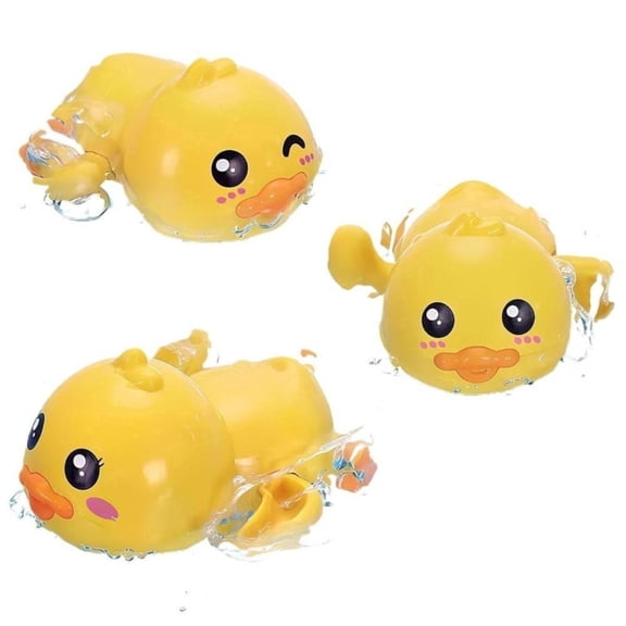 TXT-MATRIX Portable Wind-Up Duck Water Play Set, Floating Bathtub & Pool Interactive Leisure Accessories, Festive Casual Game Decor