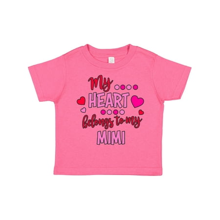 

Inktastic My Heart Belongs to My Mimi Gift Toddler Boy or Toddler Girl T-Shirt