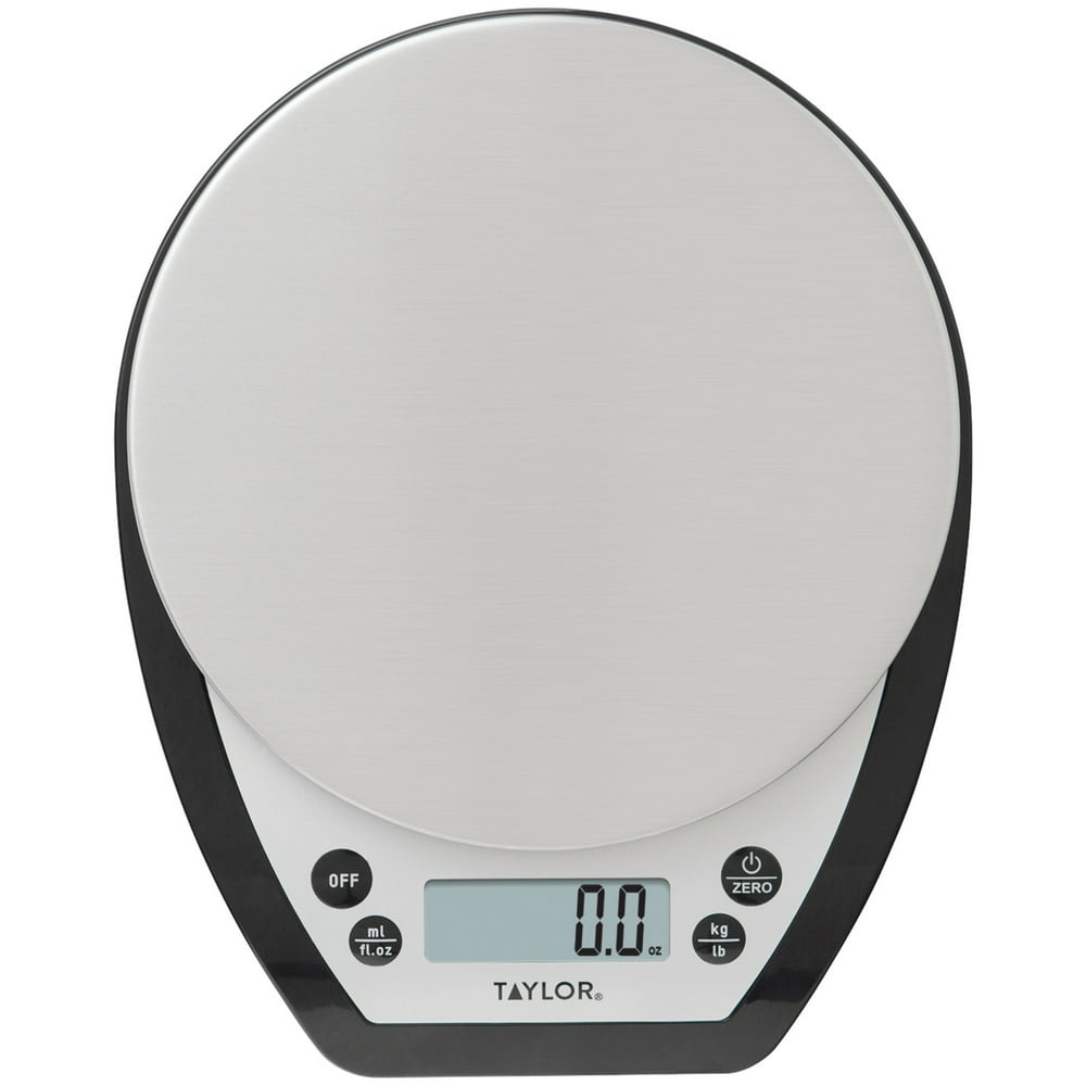 Taylor Precision Products 1020BKT Stainless Steel Digital Kitchen Scale