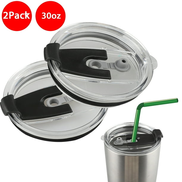 TSV 2pcs Tumbler Replacement Lids Fit for 30oz YETI Rambler, Ozark Trail, and Old Style Rtic Cup