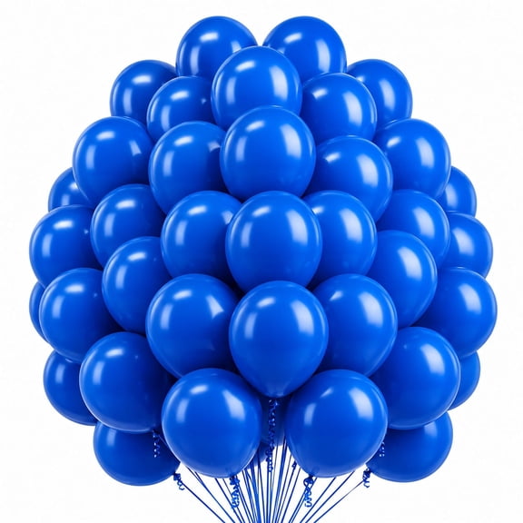 Royal Blue Balloons, Latex Party Decoration Balloons for Birthday Events, Wedding Gatherings, Anniversary Celebrations and Festive Occasions