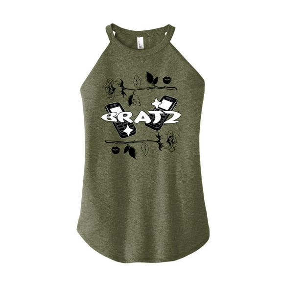 Bratz - Chains and Flames with Jade - Juniors High Neck Tank Top