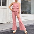 thumbnail image 2 of KEXE 2T Summer Clothes For Girls Newborn Girl Clothes Toddler Girl Outfits Baby Girl Summer Clothes Sleeveless Tops And Shorts Clothing Sets, 2 of 6