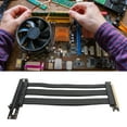 thumbnail image 1 of PCI E 4.0 X16 High Speed Flexible Extender Card, PCI Express 4.0 X16 GPU Riser Cable with Cable Protector for RTX 4090 Ti 8900 XT Gaming AI Applications, 1 of 7