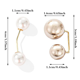 thumbnail image 2 of 12 Piezas Broche de Perlas Elegante Doble Perla Artificial Pasador de Seguridad 2 Estilos de Moda SuéTer Chal Clip de Seguridad para Mujeres NiñAs, 2 of 7