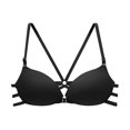 thumbnail image 2 of LLYWEY Non Wire Bras for Women Daisy Bras Older Women Ladies Convertible Bra Style-1091 Women's Plus Padded Bra Feature Adult Female Bralette Sports Bras Black 36B, 2 of 5