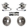 thumbnail image 1 of Transit Auto Front Hub Bearing Assembly Disc Brake Rotors and Semi-Metallic Pads Kit for Car 2003-2005 Chevrolet Astro GMC Safari RWD KBB-105907, 1 of 11