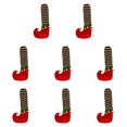 thumbnail image 1 of Funda para silla navideña con patas calcetines elfos decorativos para decoración de fiesta en el hogar () rojo, 1 of 2