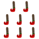 thumbnail image 1 of Funda para silla navideña con patas, calcetines, elfos decorativos para decoración de fiesta en el hogar () rojo, 1 of 2
