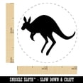 thumbnail image 2 of Leaping Red Kangaroo Silhouette Australian Marsupial Self-Inking Rubber Stamp Ink Stamper - Black Ink - Mini 1/2 Inch, 2 of 7