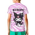 thumbnail image 2 of Sanrio Kuromi Kids T-Shirt 3d Printed Graphic T-Shirts Boys And Girls Short Sleeve Shirts For Youth Kids X-Small, 2 of 6