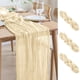 thumbnail image 1 of Camino de mesa Ase'm con gasa, 3 unidades, 89 x 305 cm, color beige, 1 of 7