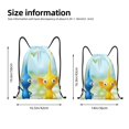 thumbnail image 2 of Zufioo Pikmin Print Sports Cinch Sack Gym String Bags Machine Washable Heavy Duty String Backpack for Men Women-Medium, 2 of 6