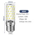 thumbnail image 4 of Bombilla LED de bajo consumo, bombilla de maíz, 16 W, 20 W, rosca E14, E27B22, protección IP20, eficiencia energética, 4 of 4