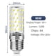 thumbnail image 2 of Bombilla LED de bajo consumo, bombilla de maíz, 16 W, 20 W, rosca E14, E27B22, protección IP20, eficiencia energética, 2 of 4