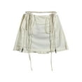 thumbnail image 4 of Women's Summer Mini A-line Skirt Solid Color Low Rise Pleated Skirt E Girl Y2K Streetwear, 4 of 6