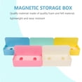 thumbnail image 3 of Magnetic Marker Holder Multipurpose Stationery Cases Holding Containers Storage Container for Meeting Room Office Classroom Use Yellow Eraser box, 3 of 6