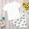 thumbnail image 6 of Baby Boy Pajamas Sleepwear Set Cartoon Tee Shorts 6-7 Years 7-8 Years 8-9 Years Lightweight Breathable Soft Cotton 2Pcs School Day Gift Ready (2-3 Years,White), 6 of 6